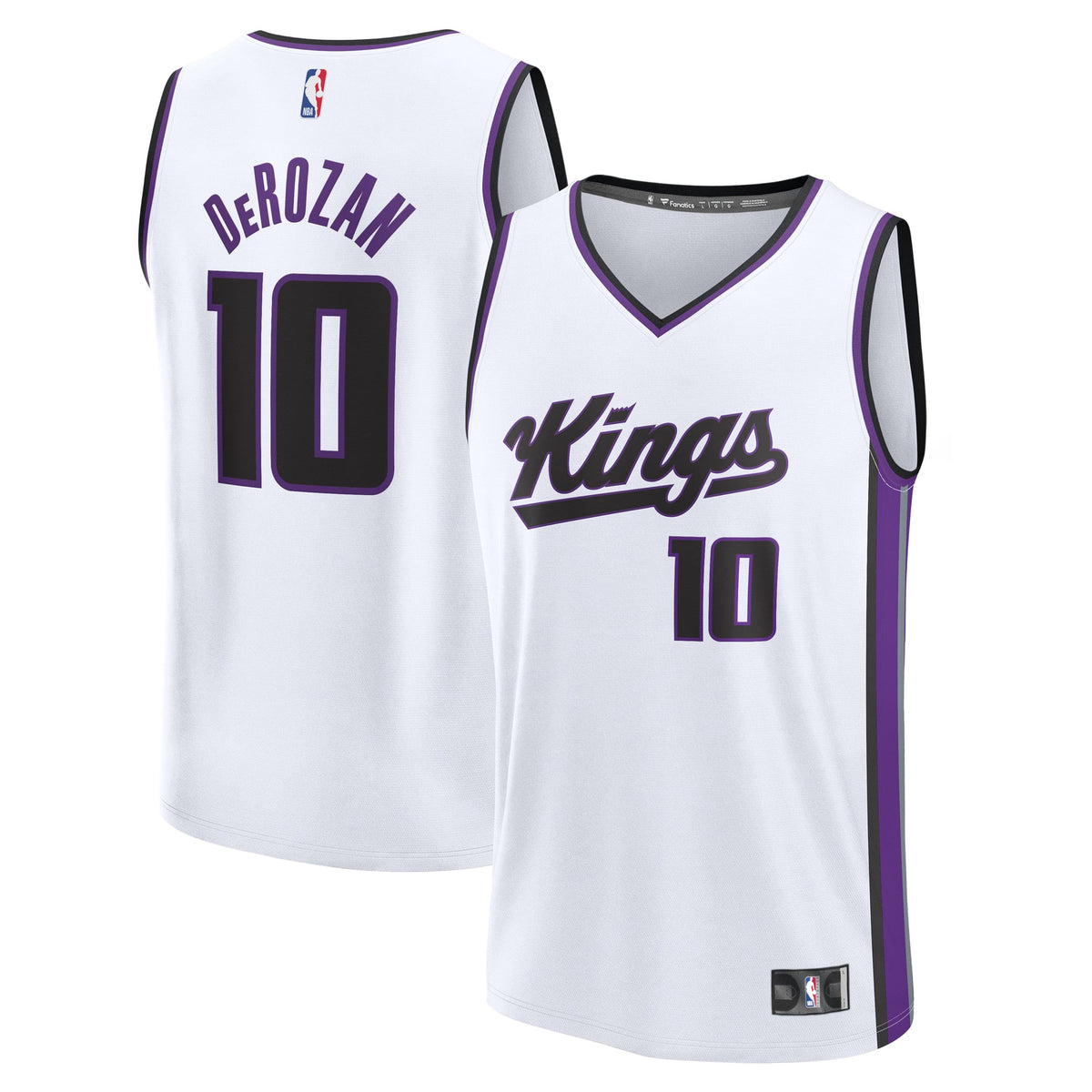 Youth Sacramento Kings DeMar DeRozan Fanatics White Fast Break Replica Player Jersey - Association Edition product image 2,
