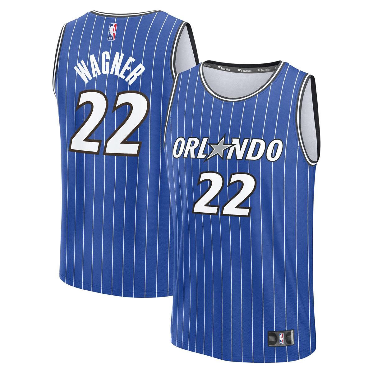Youth Orlando Magic Franz Wagner Fanatics Blue Fast Break Replica Player Jersey - Icon Edition product image 2, provided for