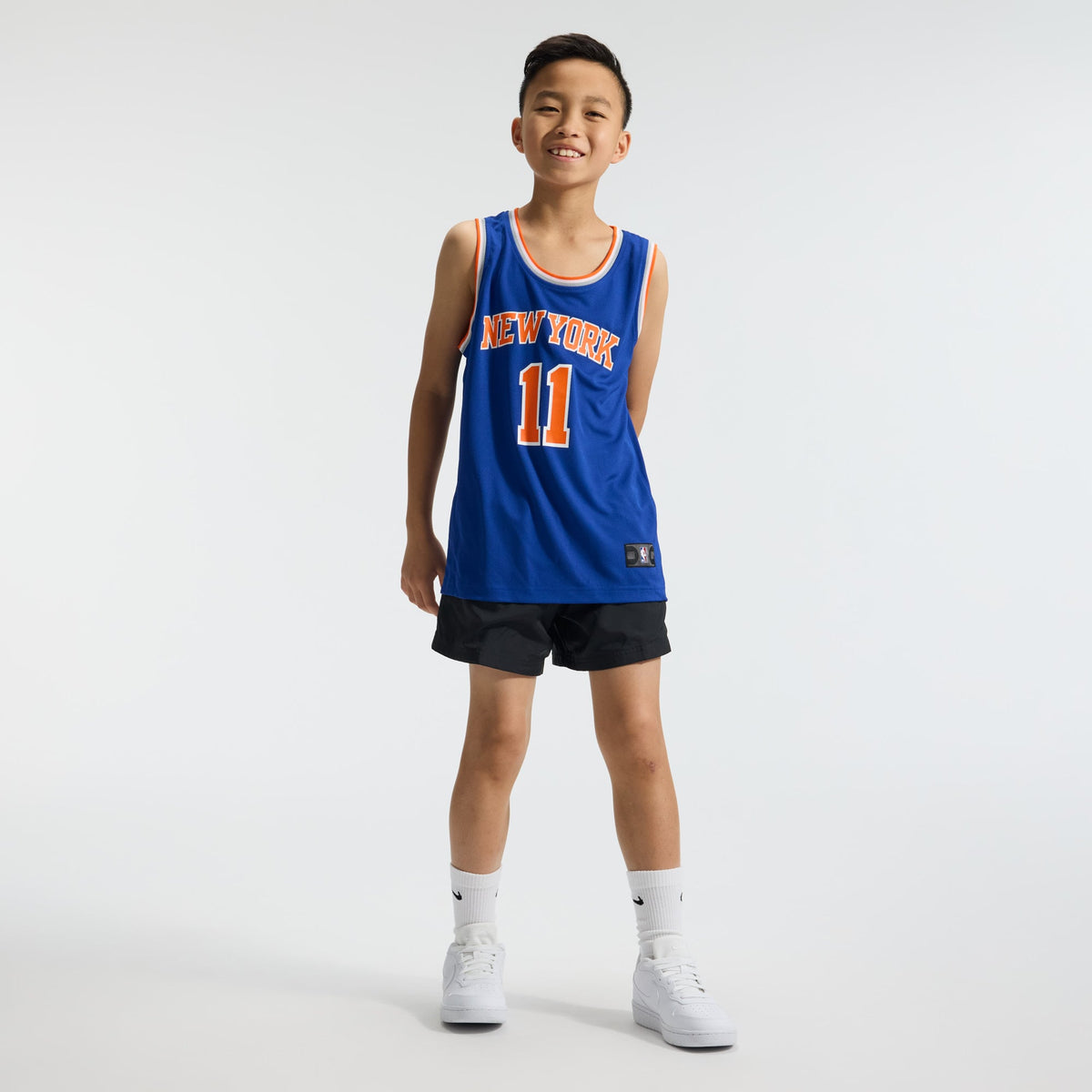 Youth New York Knicks Jalen Brunson Fanatics Blue Fast Break Replica Player Jersey - Icon Edition product image 5, provided