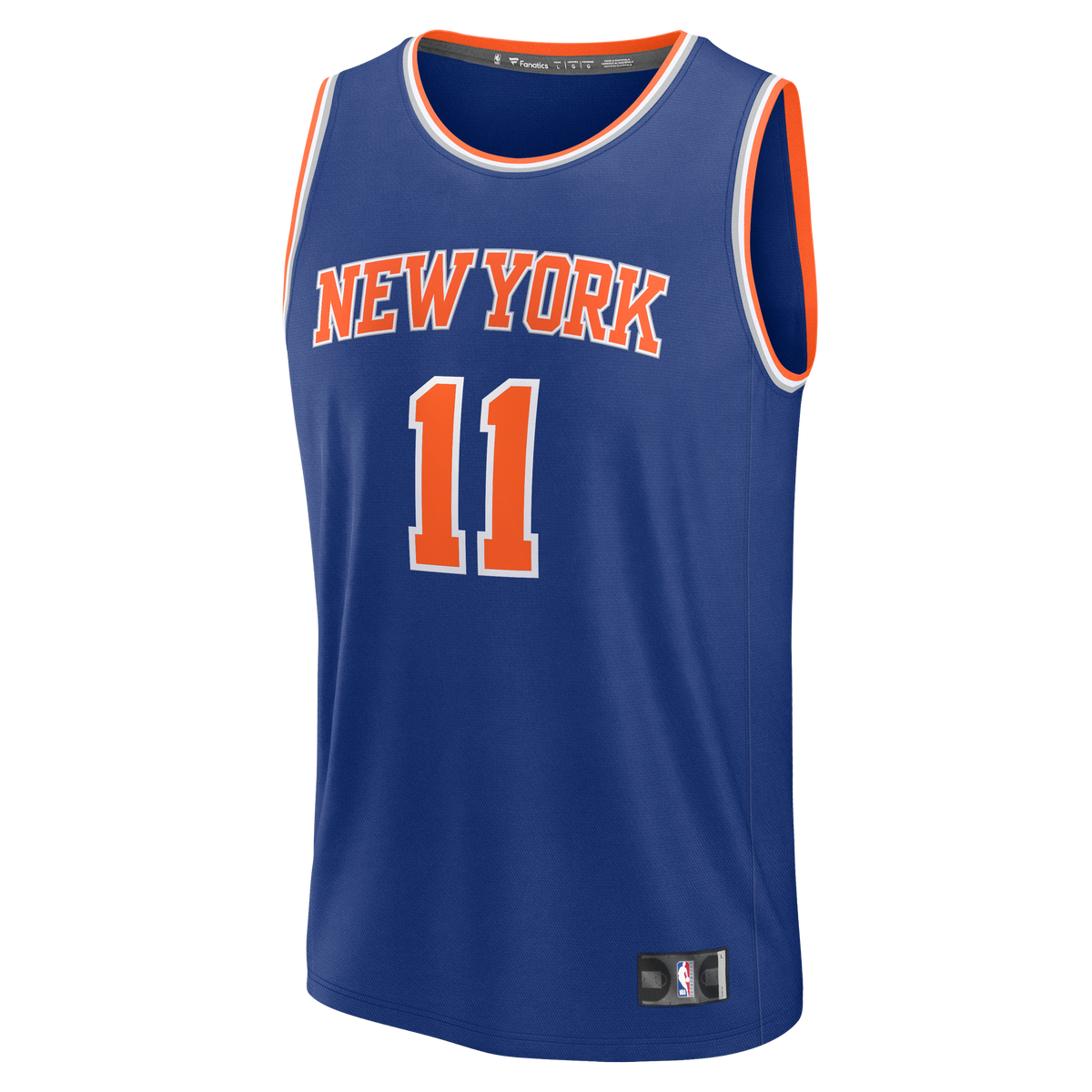Youth New York Knicks Jalen Brunson Fanatics Blue Fast Break Replica Player Jersey - Icon Edition product image 7, provided
