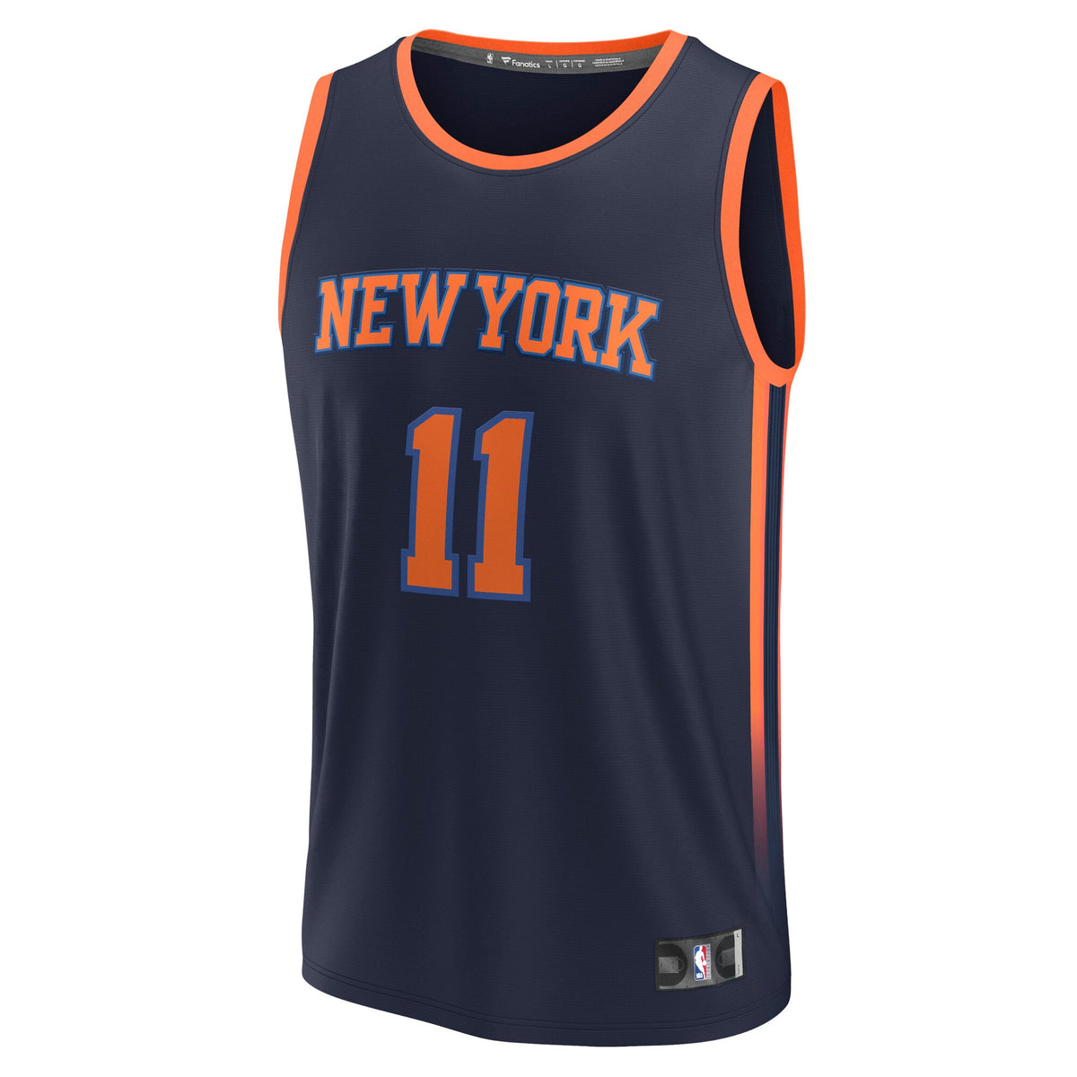 Youth New York Knicks Jalen Brunson Fanatics Navy Fast Break Replica Player Jersey - Statement Edition product image 3,
