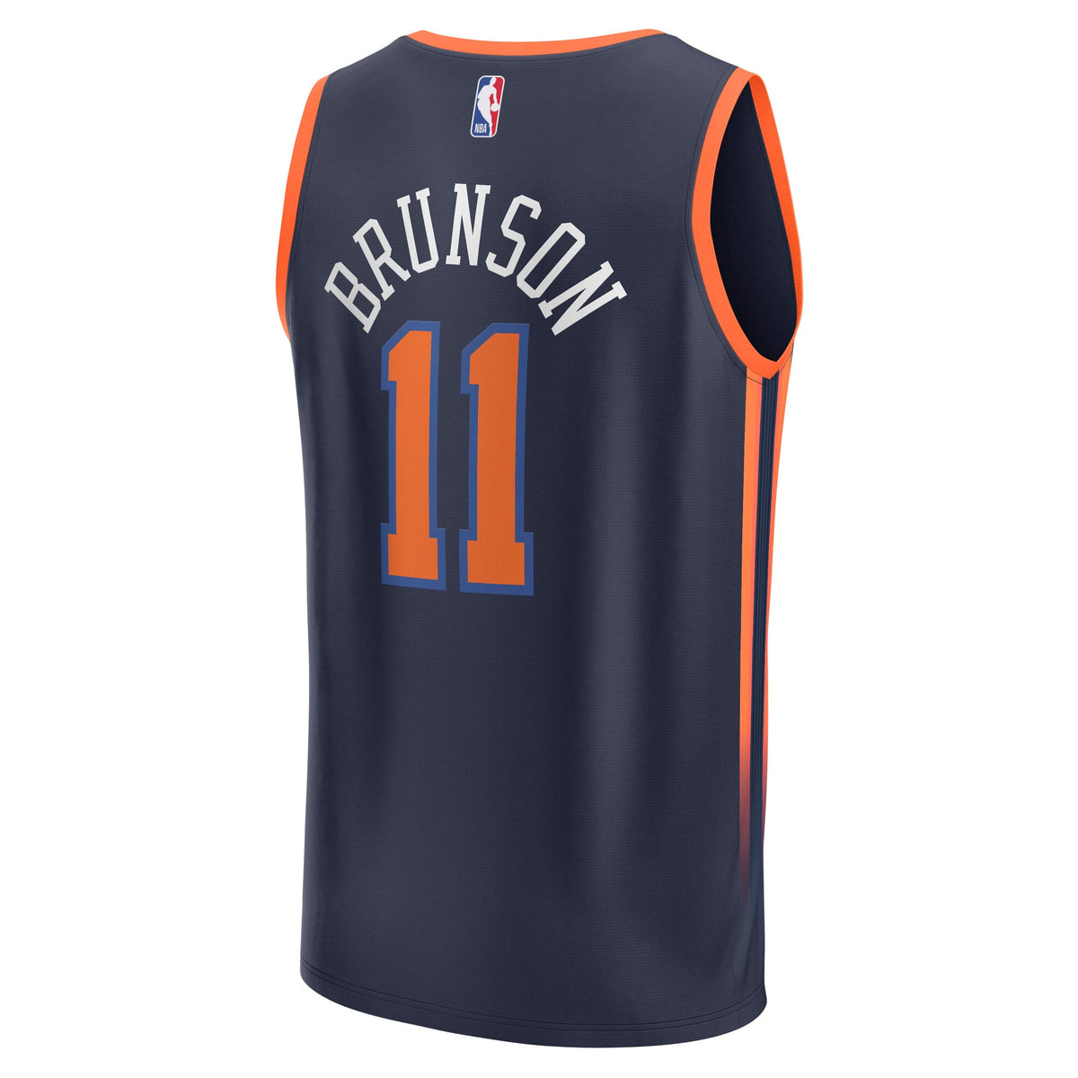 Youth New York Knicks Jalen Brunson Fanatics Navy Fast Break Replica Player Jersey - Statement Edition product image 4,