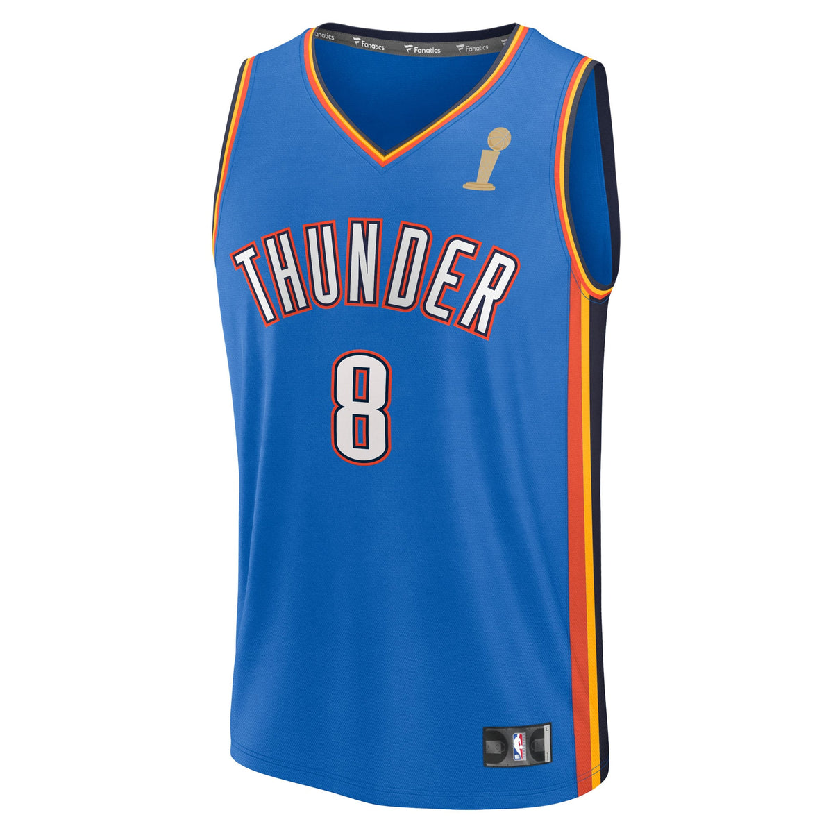 Youth Oklahoma City Thunder Jalen Williams Fanatics Blue 2025 NBA Finals Champions Fast Break Replica Player Jersey - Icon