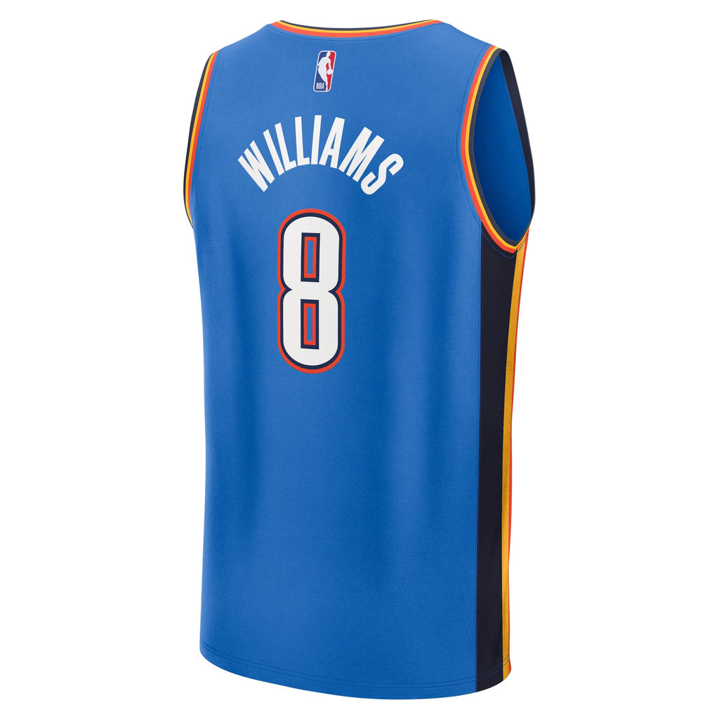 Youth Oklahoma City Thunder Jalen Williams Fanatics Blue 2025 NBA Finals Champions Fast Break Replica Player Jersey - Icon