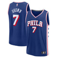 Youth Philadelphia 76ers Jaylen Brown Fanatics Royal Fast Break Replica Jersey - Icon Edition product image 1, provided for