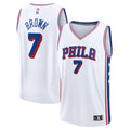 Youth Philadelphia 76ers Jaylen Brown Fanatics White Fast Break Replica Jersey - Association Edition product image 1,