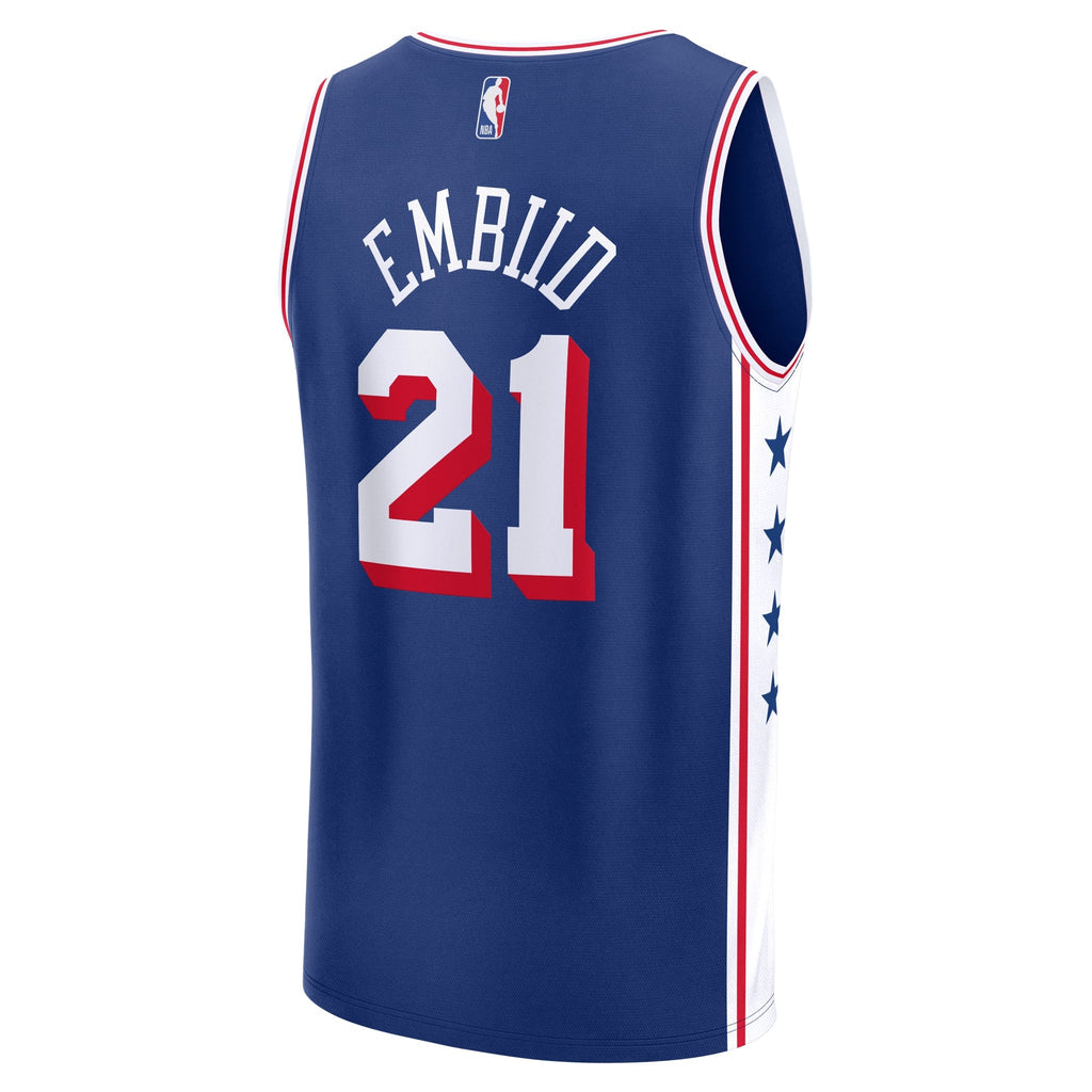 Youth Philadelphia 76ers Joel Embiid Fanatics Royal Fast Break Replica Player Jersey - Icon Edition product image 4,