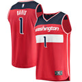 Youth Washington Wizards Johnny Davis Fanatics Red Fast Break Replica Jersey - Icon Edition product image 1, provided for