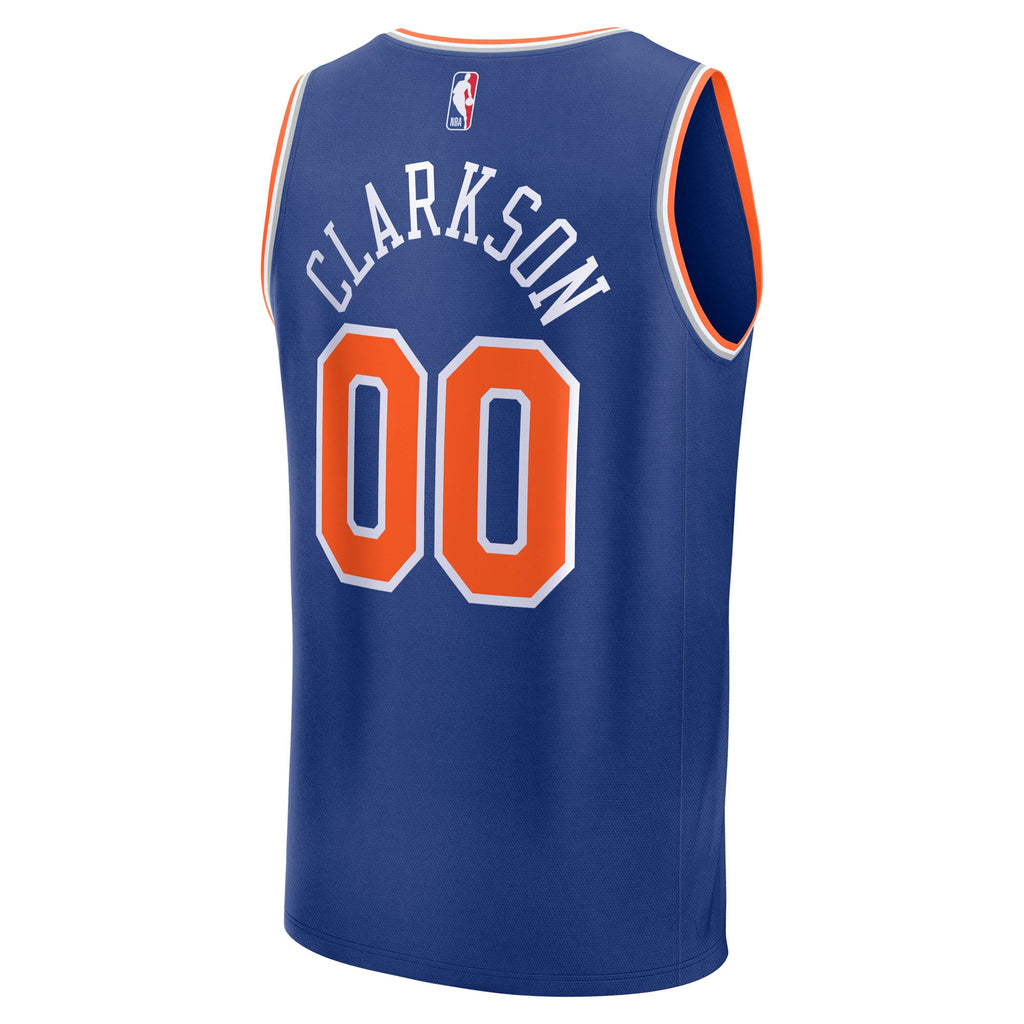 Youth New York Knicks Jordan Clarkson Fanatics Blue Fast Break Replica Player Jersey - Icon Edition product image 4,