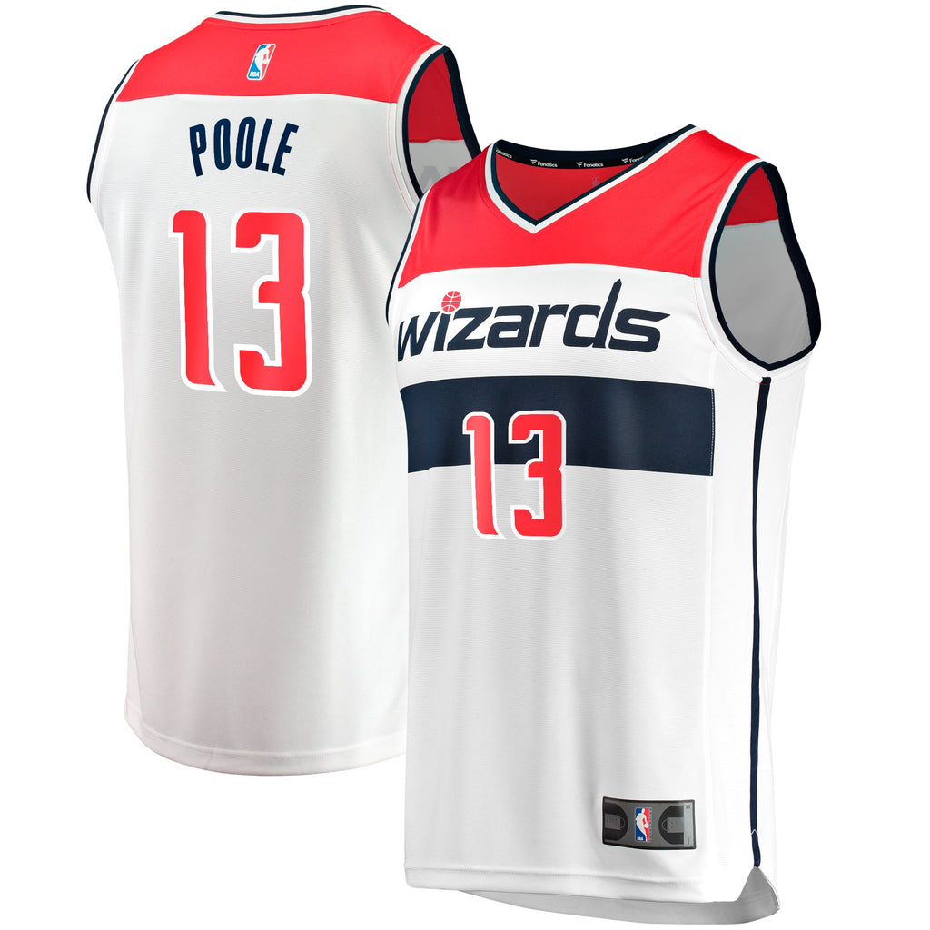 Youth Washington Wizards Jordan Poole Fanatics White Fast Break Player Jersey - Association Edition product image 1,