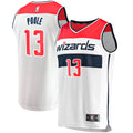 Youth Washington Wizards Jordan Poole Fanatics White Fast Break Player Jersey - Association Edition product image 1,