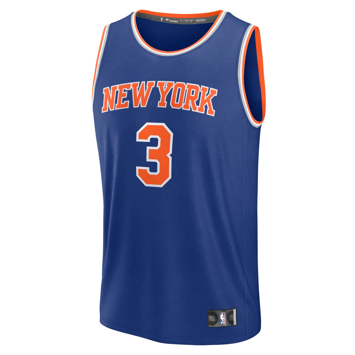 Youth New York Knicks Josh Hart Fanatics Blue Fast Break Replica Player Jersey - Icon Edition product image 3, provided for