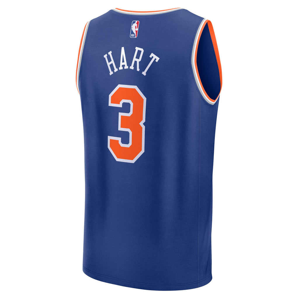 Youth New York Knicks Josh Hart Fanatics Blue Fast Break Replica Player Jersey - Icon Edition product image 4, provided for