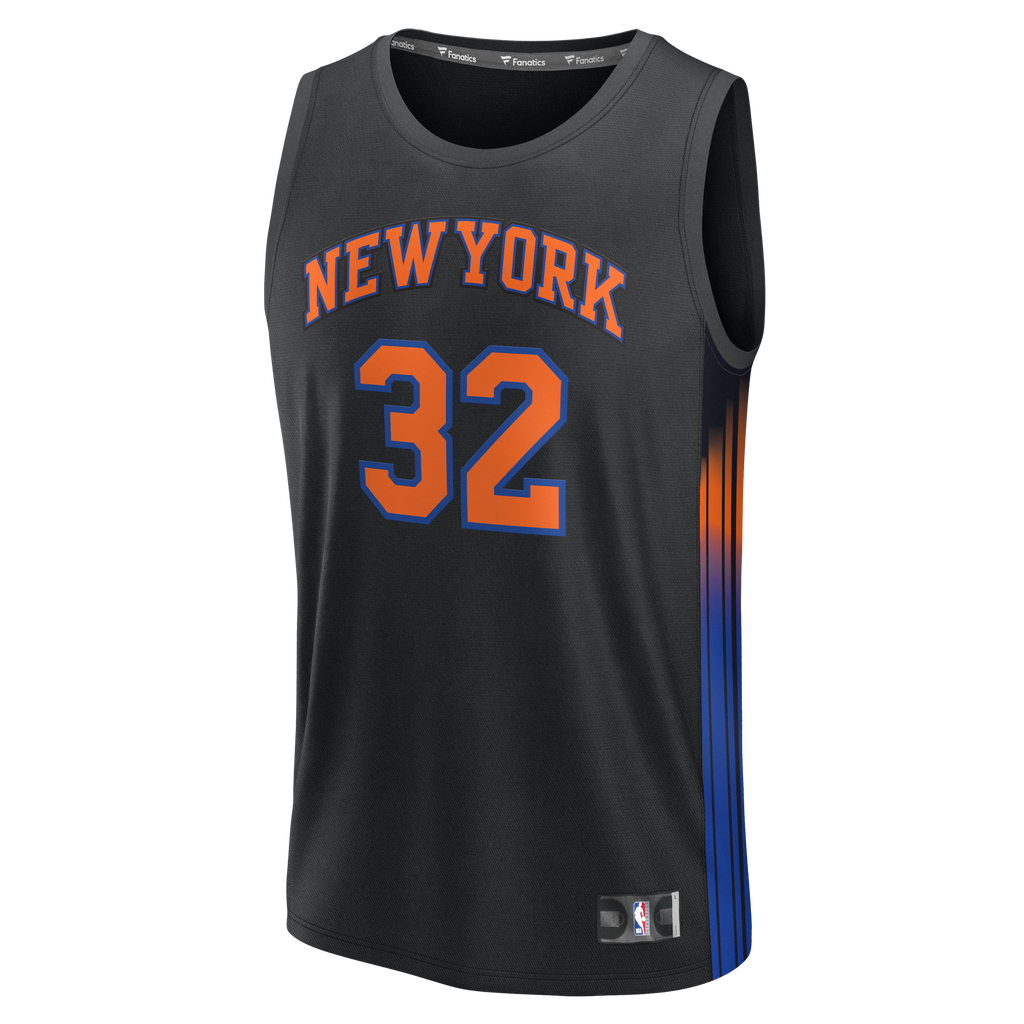Youth New York Knicks Karl-Anthony Towns Fanatics Black Fast Break Jersey - Statement Edition product image 3, provided for