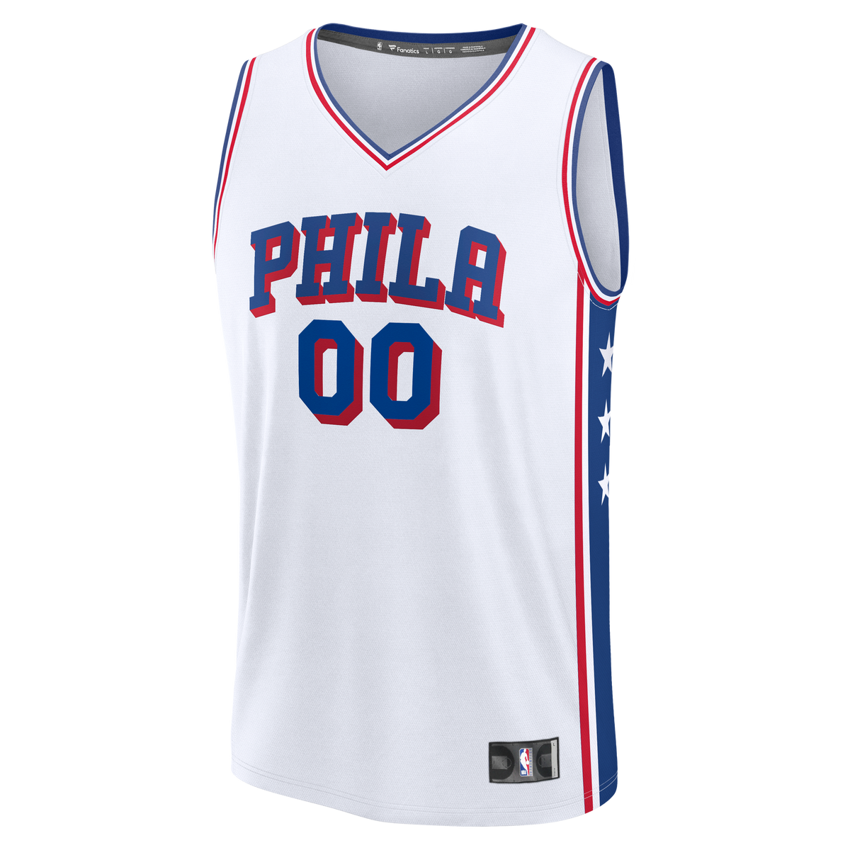Youth Philadelphia 76ers Labaron Philon Jr. Fanatics White Fast Break Replica Jersey - Association Edition product image 3,