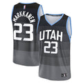 Youth Utah Jazz Lauri Markkanen Fanatics Black Fast Break Jersey - City Edition product image 1, provided for visual