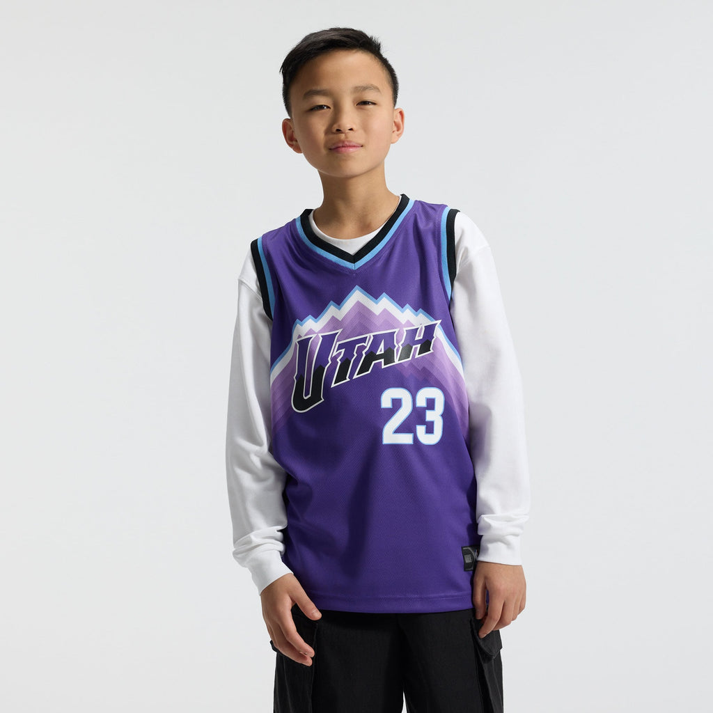 Youth Utah Jazz Lauri Markkanen Fanatics Purple Fast Break Replica Jersey - Icon Edition product image 3, provided for