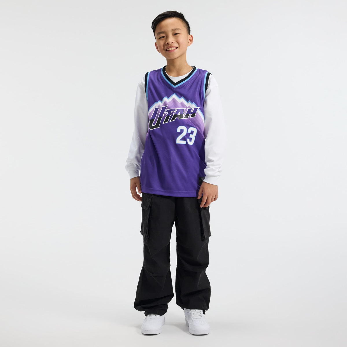 Youth Utah Jazz Lauri Markkanen Fanatics Purple Fast Break Replica Jersey - Icon Edition product image 5, provided for