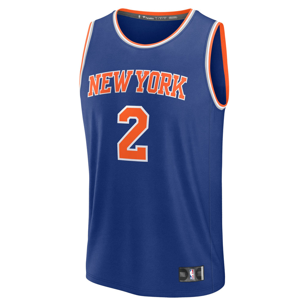 Youth New York Knicks Miles McBride Fanatics Blue Fast Break Replica Jersey - Icon Edition product image 3, provided for