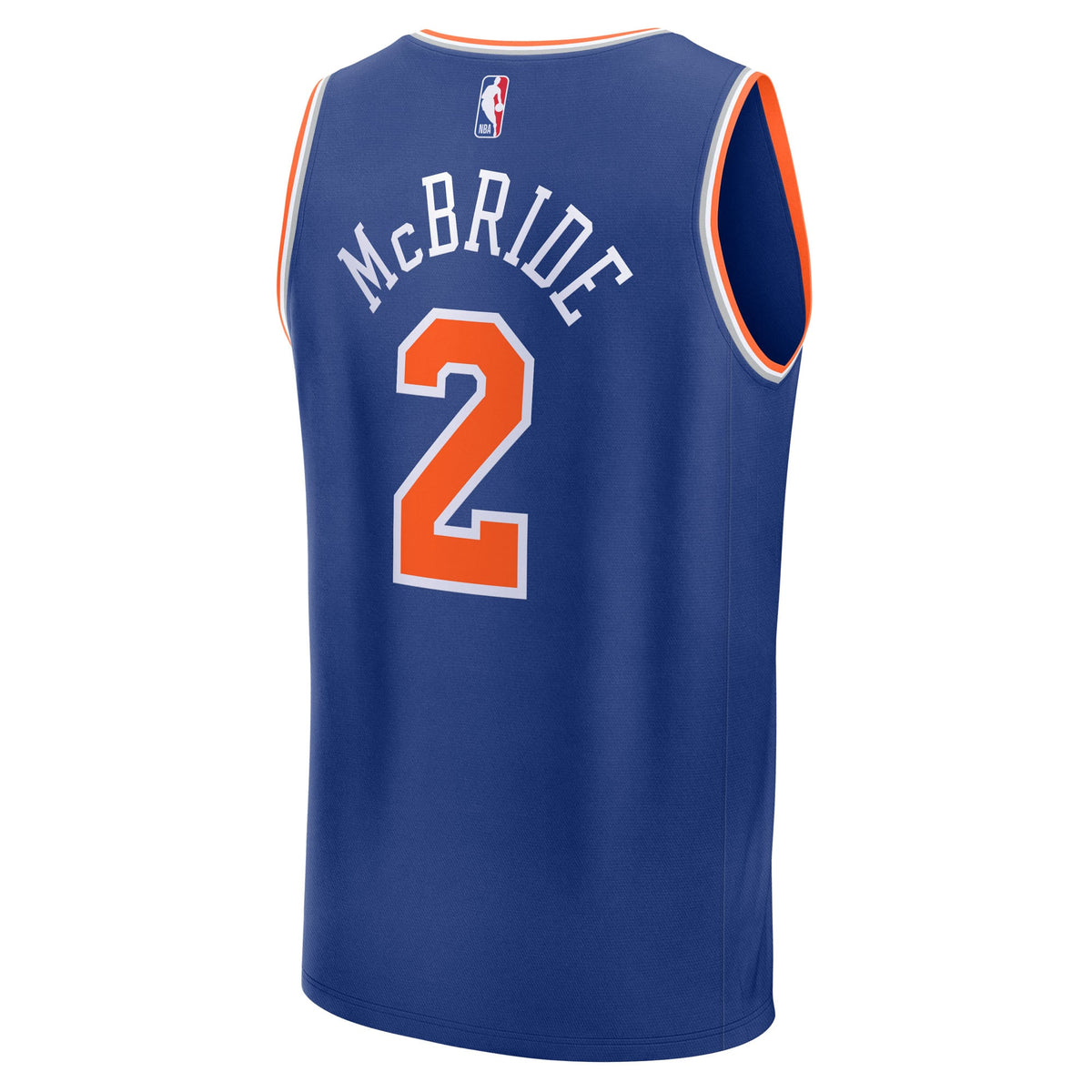 Youth New York Knicks Miles McBride Fanatics Blue Fast Break Replica Jersey - Icon Edition product image 4, provided for