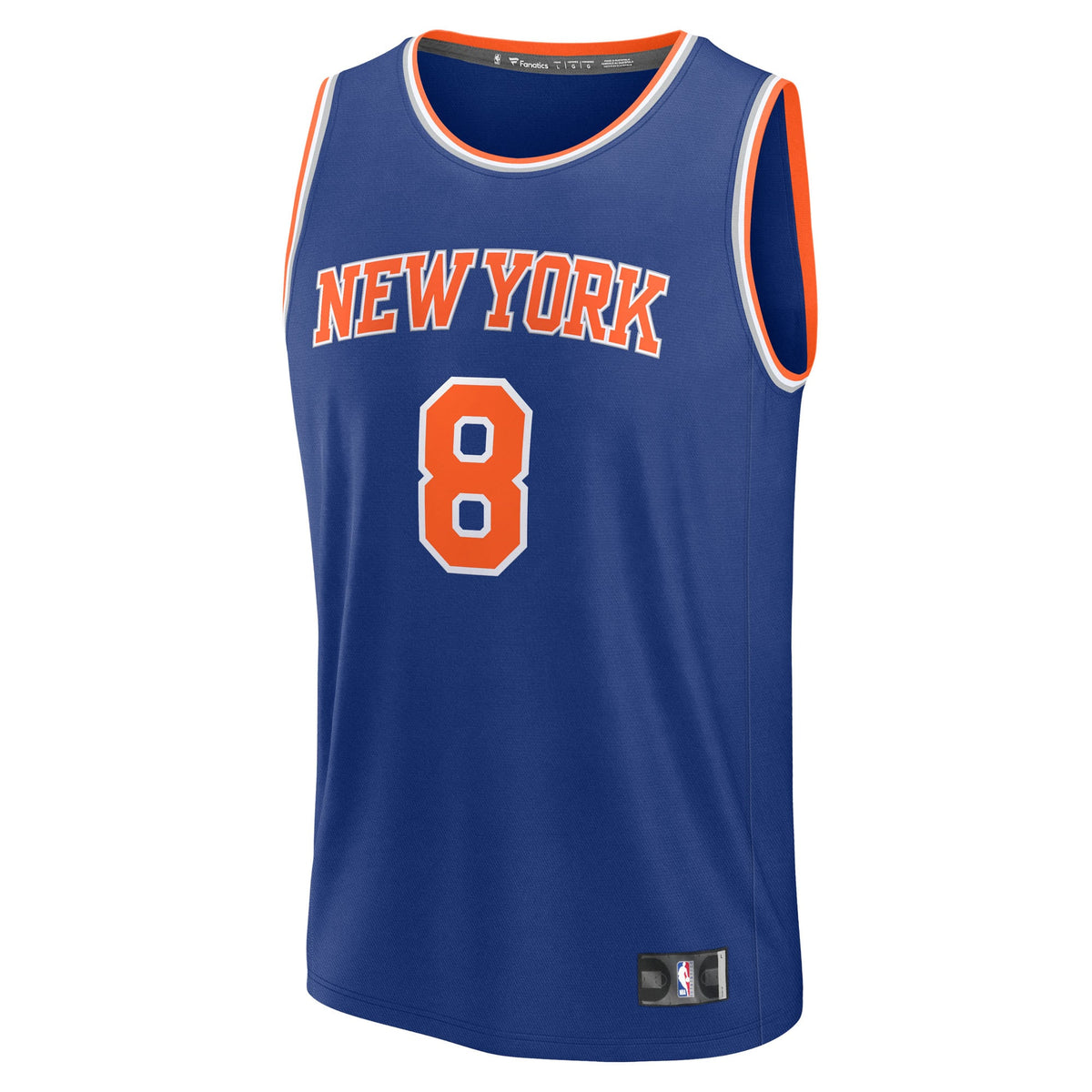 Youth New York Knicks OG Anunoby Fanatics Blue Fast Break Replica Player Jersey - Icon Edition product image 3, provided for
