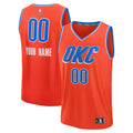 Youth Oklahoma City Thunder Fanatics Orange Fast Break Custom Jersey - Statement Edition product image 1, provided for