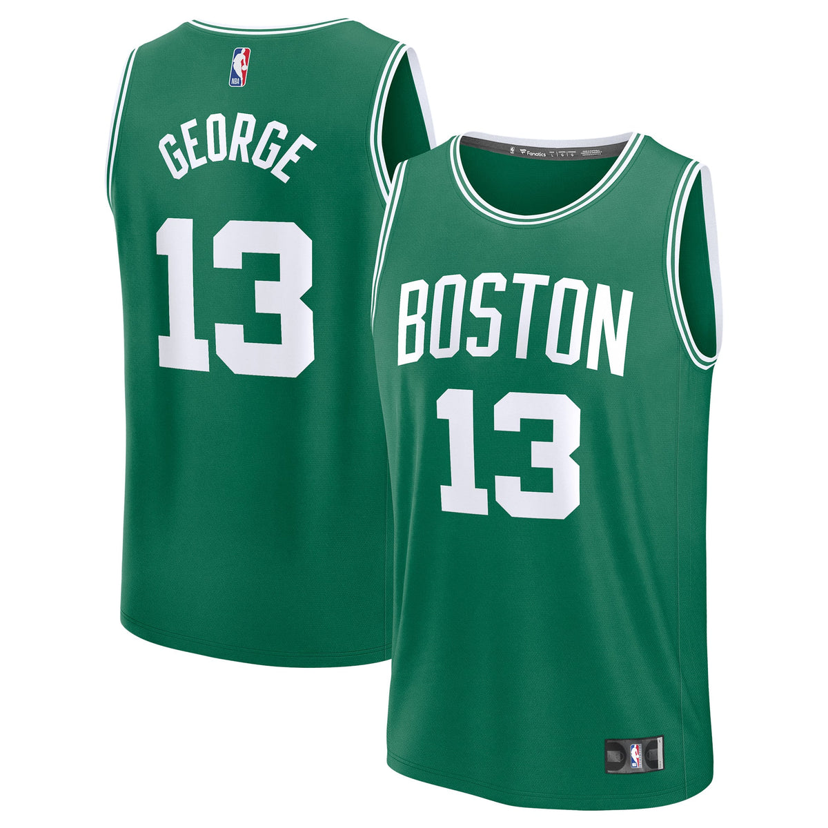 Youth Boston Celtics Paul George Fanatics Kelly Green Fast Break Replica Jersey - Icon Edition product image 1, provided for