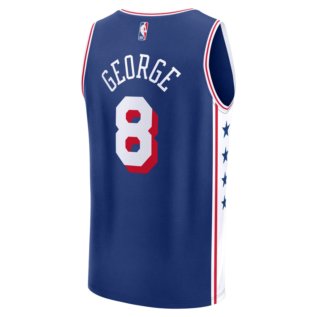 Youth Philadelphia 76ers Paul George Fanatics Royal Fast Break Replica Player Jersey - Icon Edition product image 4,