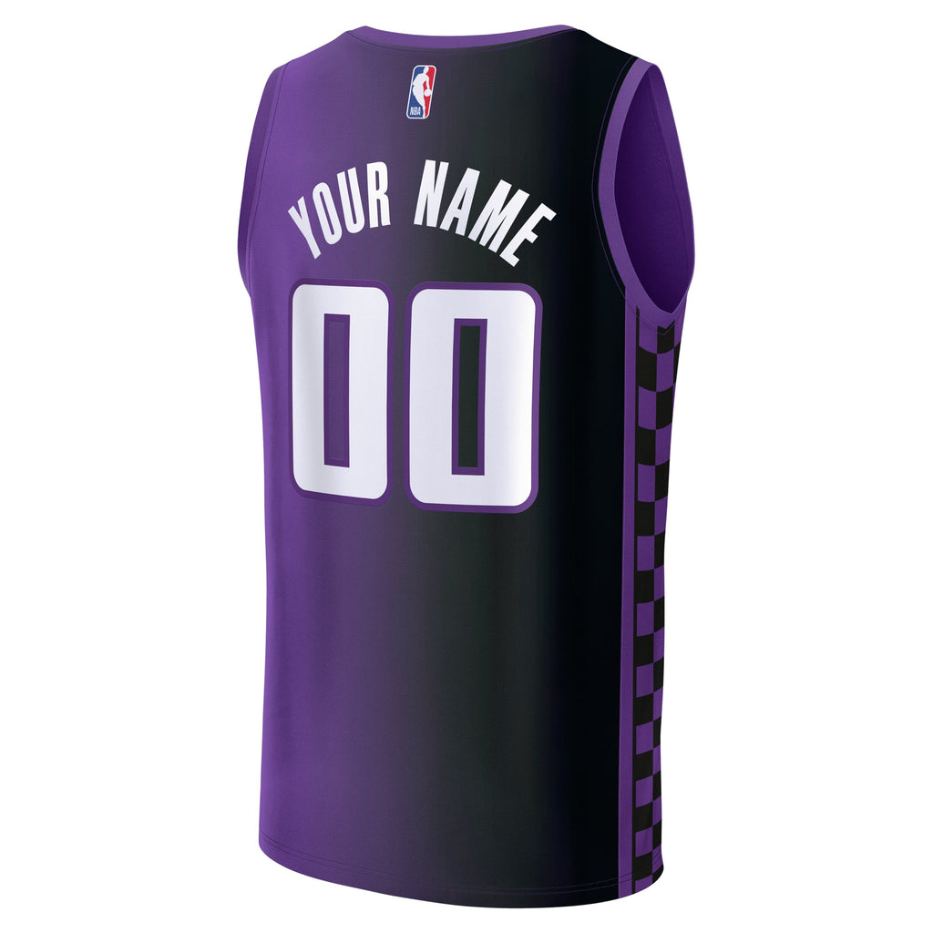 Youth Sacramento Kings Fanatics Purple Fast Break Custom Replica Jersey - Statement Edition product image 4, provided for