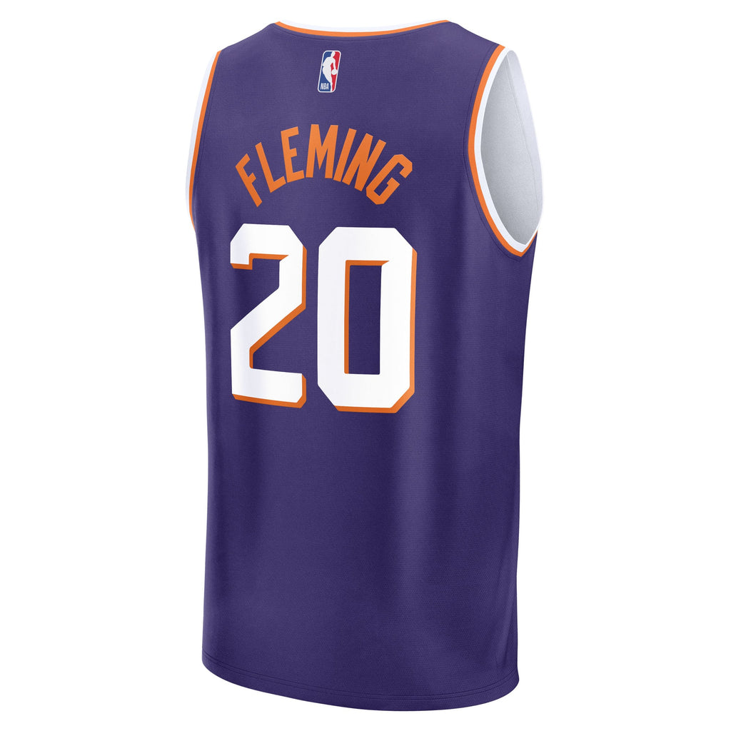 Youth Phoenix Suns Rasheer Fleming Fanatics Purple Fast Break Replica Jersey - Icon Edition product image 4, provided for