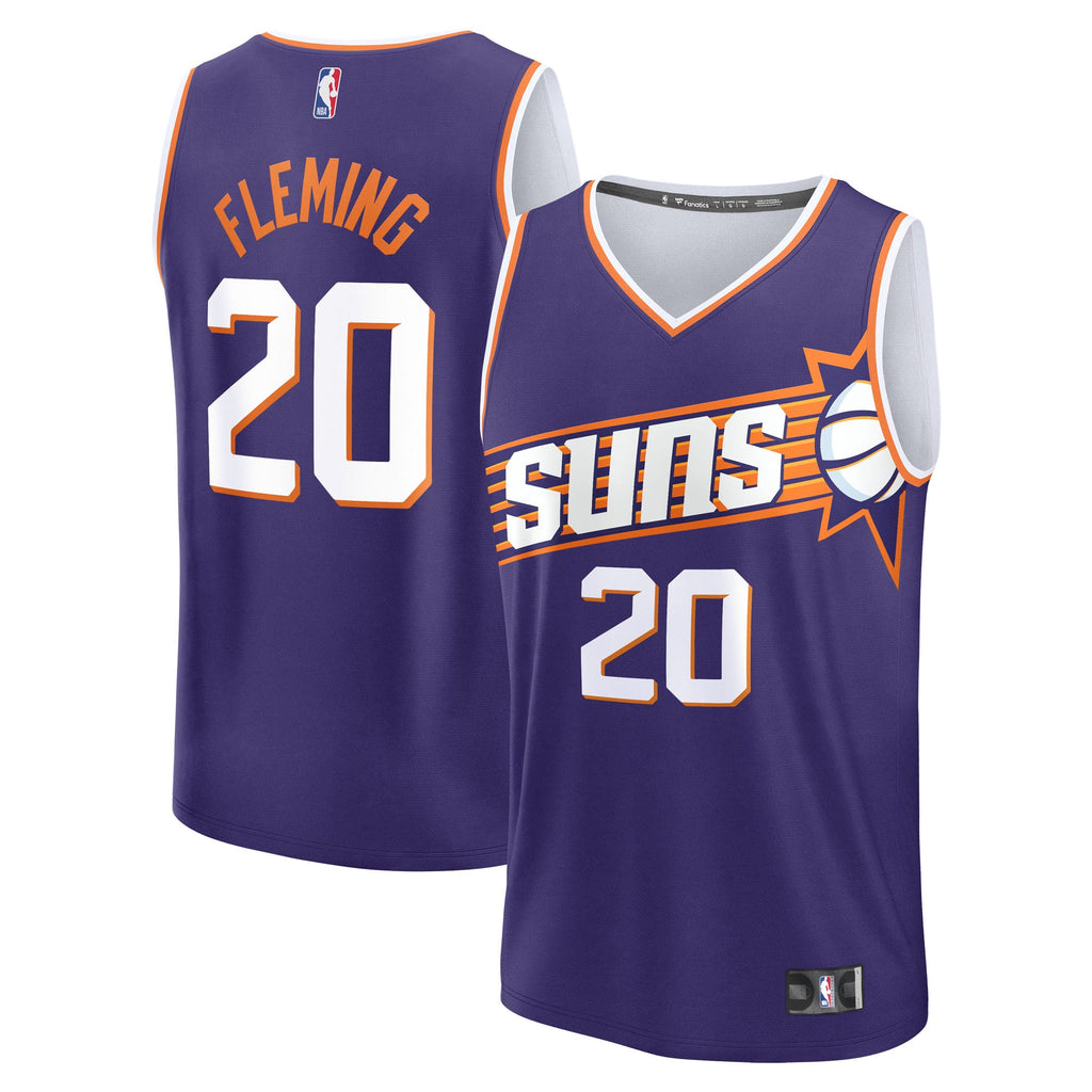 Youth Phoenix Suns Rasheer Fleming Fanatics Purple Fast Break Replica Jersey - Icon Edition product image 1, provided for