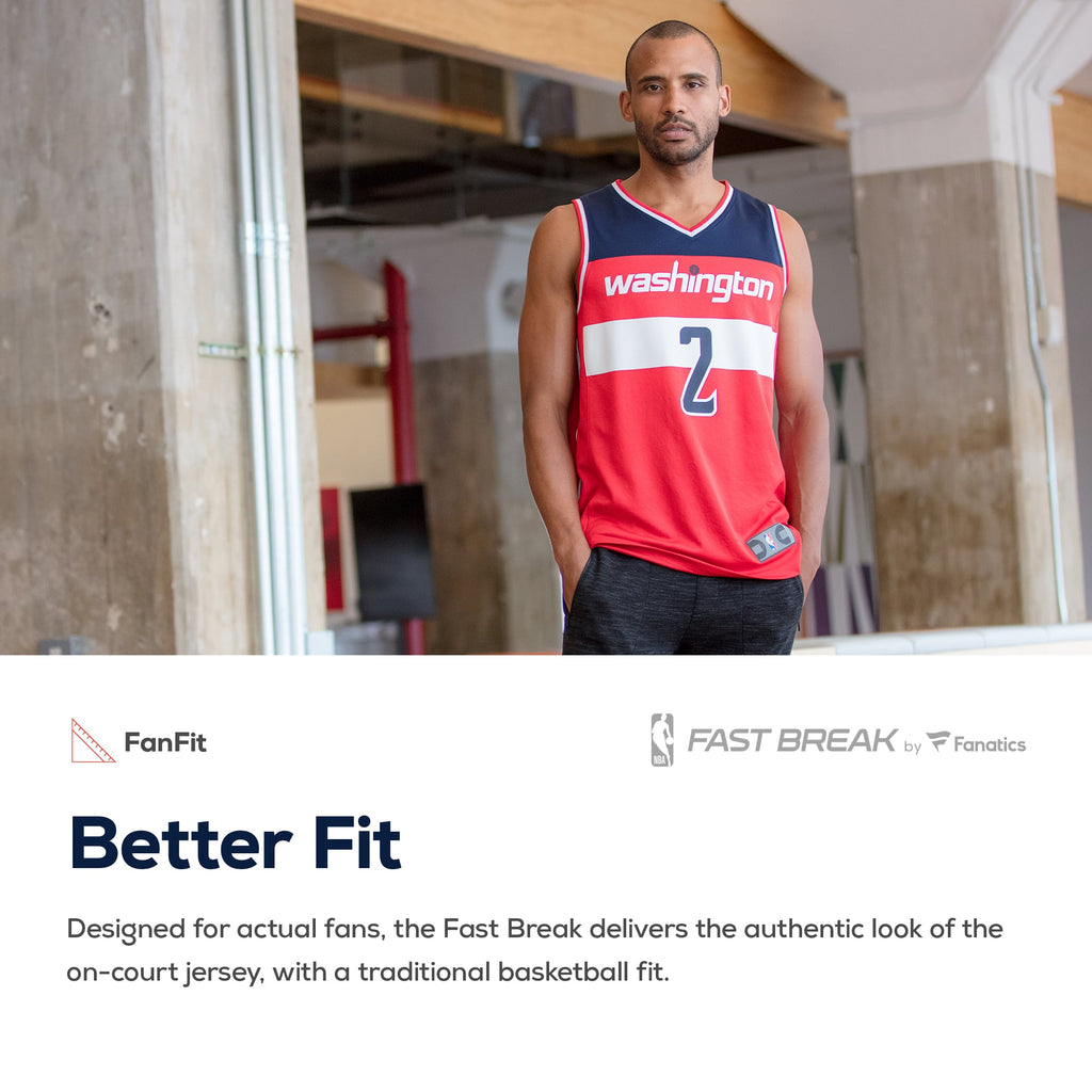 Youth Washington Wizards Fanatics Red Fast Break Custom Replica Jersey - Icon Edition product image 5, provided for visual