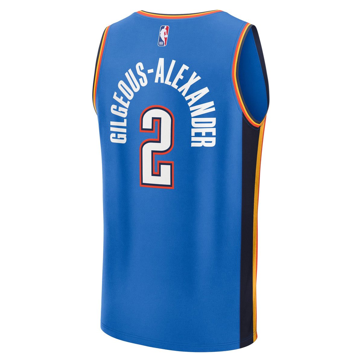 Youth Oklahoma City Thunder Shai Gilgeous-Alexander Fanatics Blue 2025 NBA Finals Champions Fast Break Replica Player Jersey
