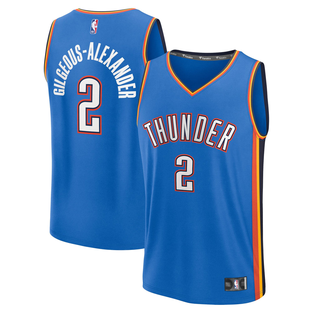 Youth Oklahoma City Thunder Shai Gilgeous-Alexander Fanatics Blue Fast Break Replica Player Jersey - Icon Edition product
