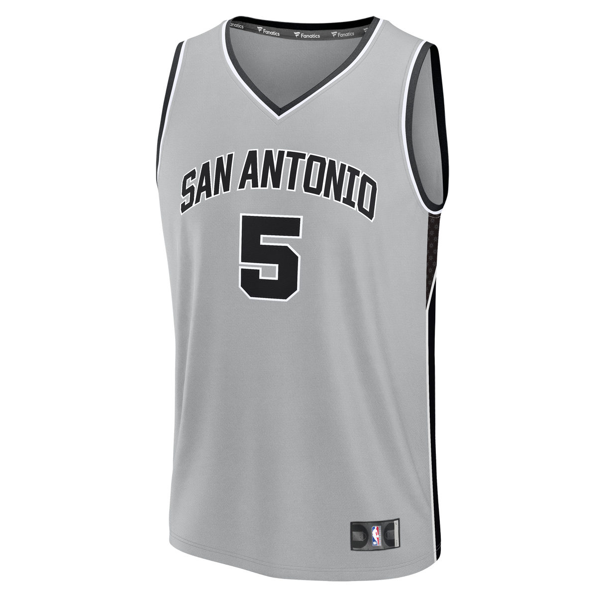 Youth San Antonio Spurs Stephon Castle Fanatics Silver Fast Break Jersey - Statement Edition product image 3, provided for