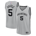 Youth San Antonio Spurs Stephon Castle Fanatics Silver Fast Break Jersey - Statement Edition product image 1, provided for