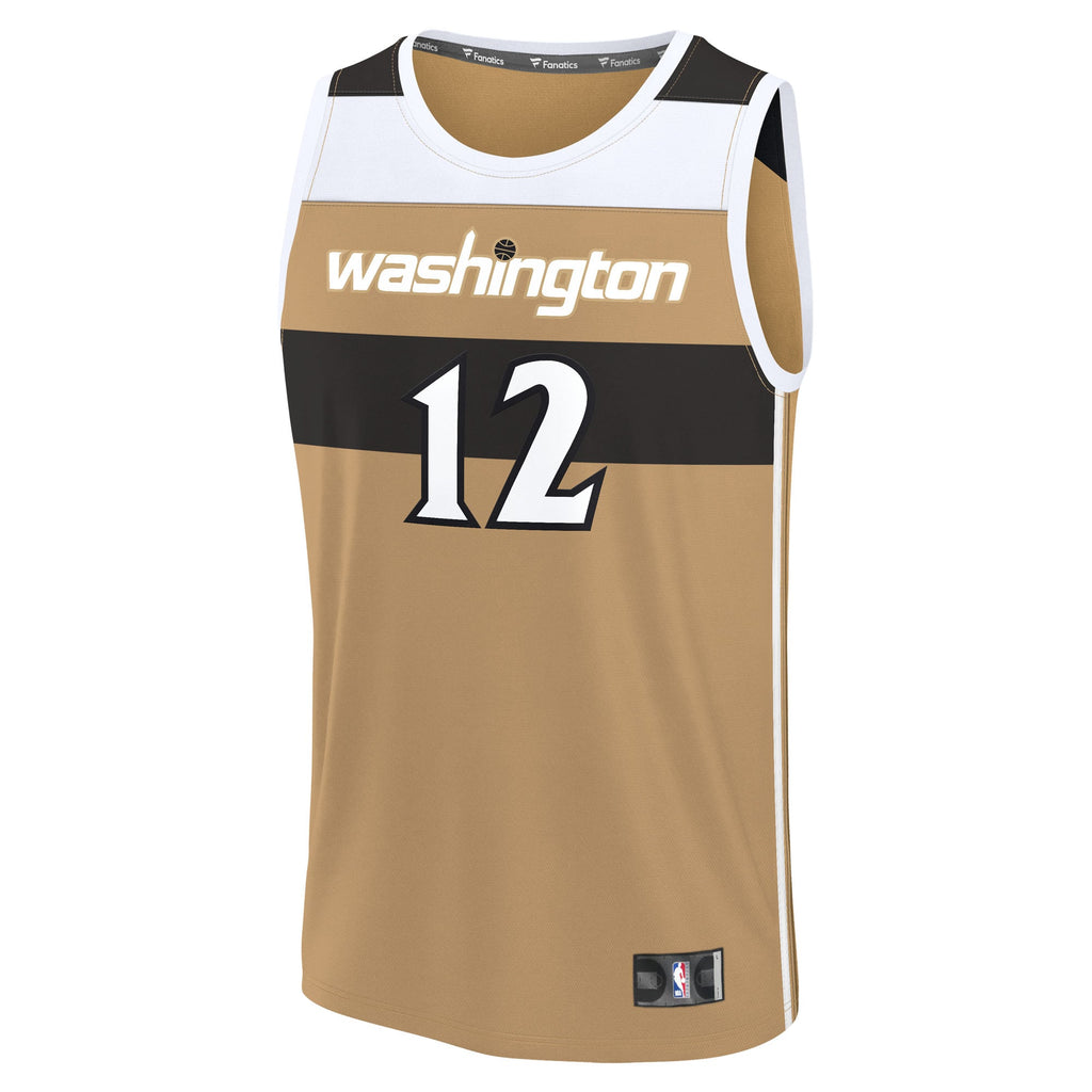 Youth Washington Wizards Tre Johnson III Fanatics Gold Fast Break Jersey - City Edition product image 3, provided for visual