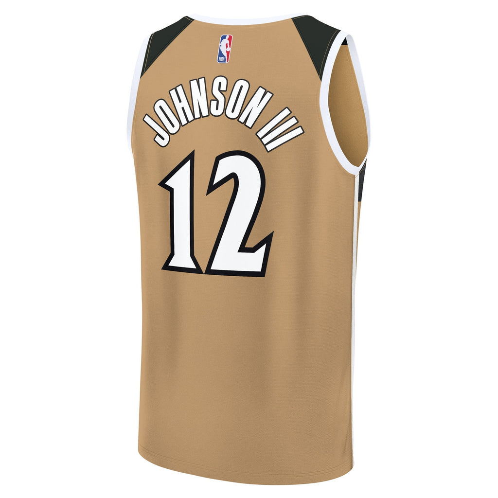 Youth Washington Wizards Tre Johnson III Fanatics Gold Fast Break Jersey - City Edition product image 4, provided for visual