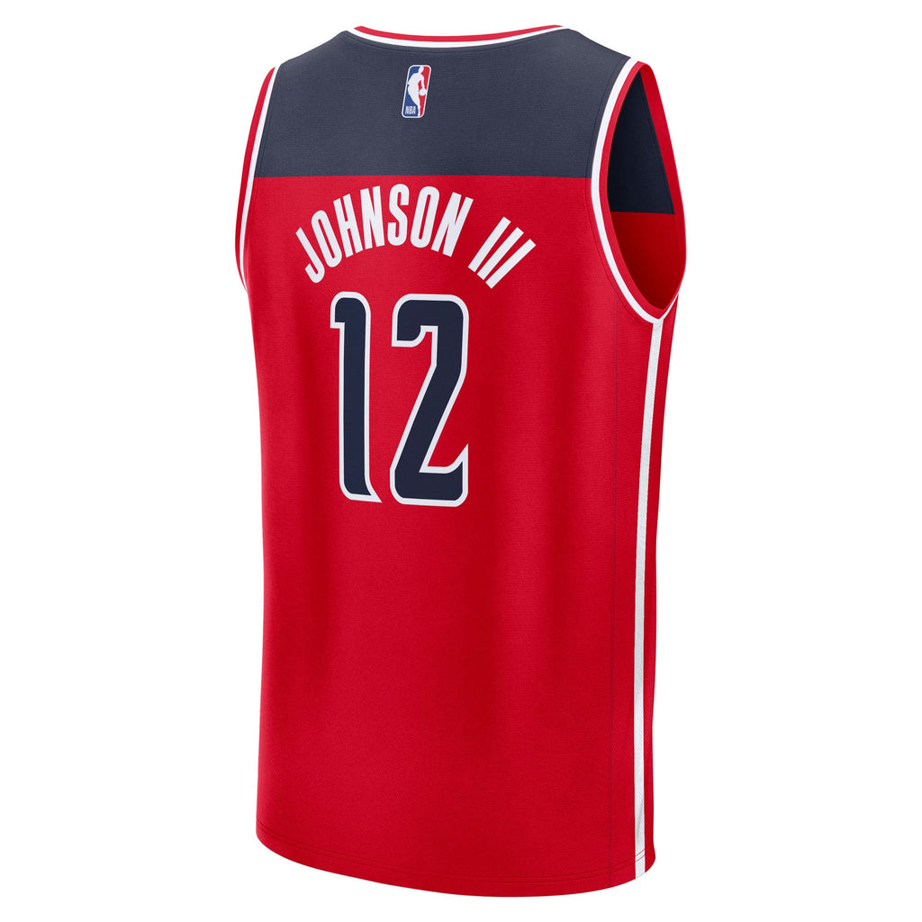 Youth Washington Wizards Tre Johnson III Fanatics Red 2025 NBA Draft First Round Pick Fast Break Replica Jersey - Icon