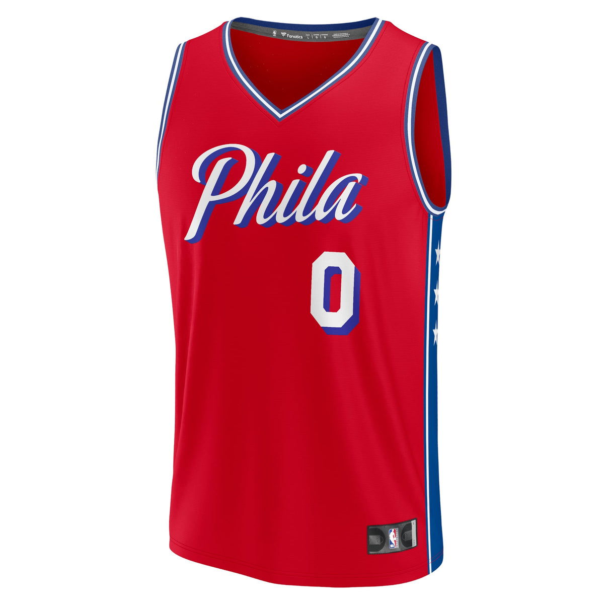Youth Philadelphia 76ers Tyrese Maxey Fanatics Red Fast Break Player Jersey - Statement Edition product image 3, provided
