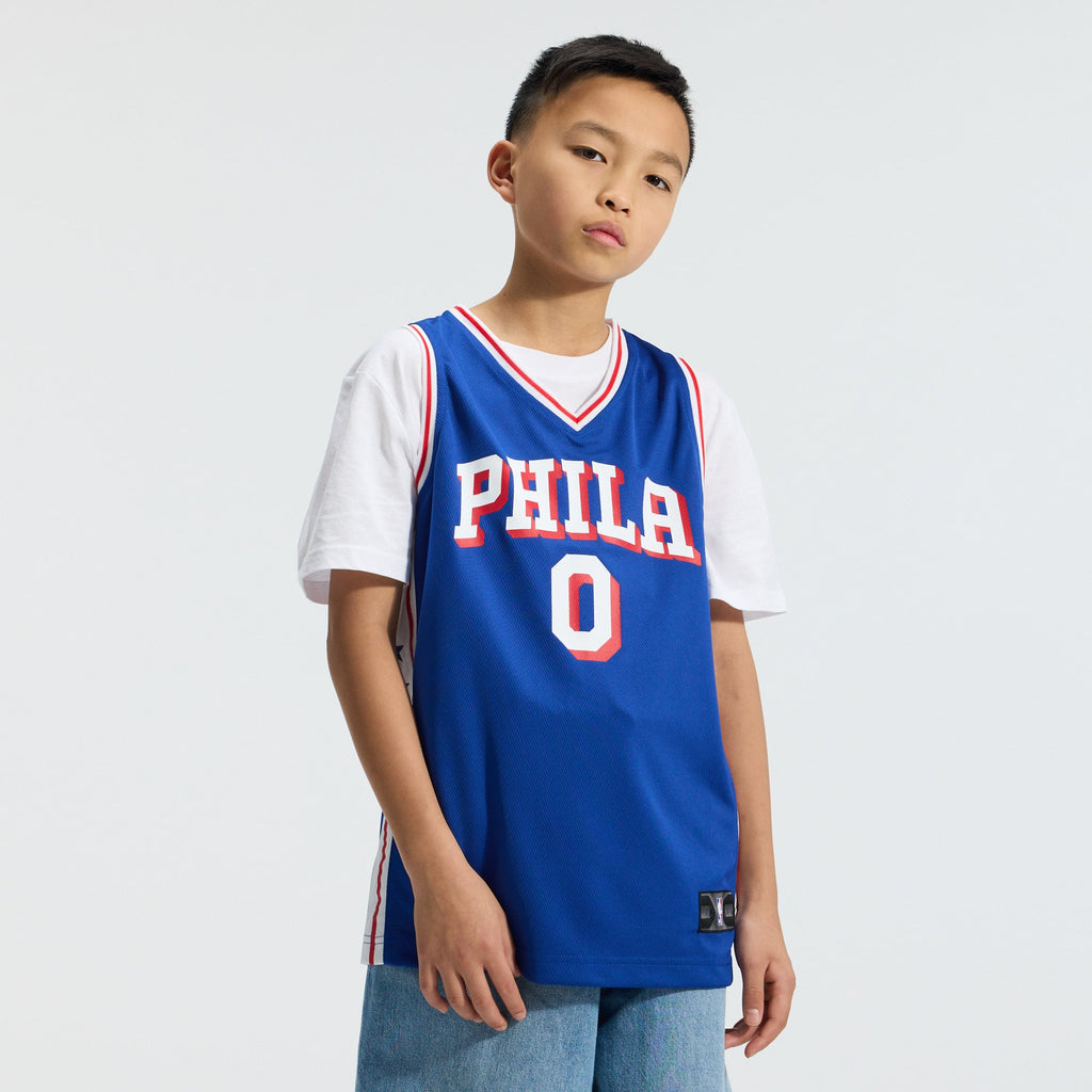 Youth Philadelphia 76ers Tyrese Maxey Fanatics Royal Fast Break Replica Player Jersey - Icon Edition product image 3,