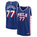 Youth Philadelphia 76ers V. J. Edgecombe Fanatics Royal 2025 NBA Draft First Round Pick Fast Break Replica Jersey - Icon