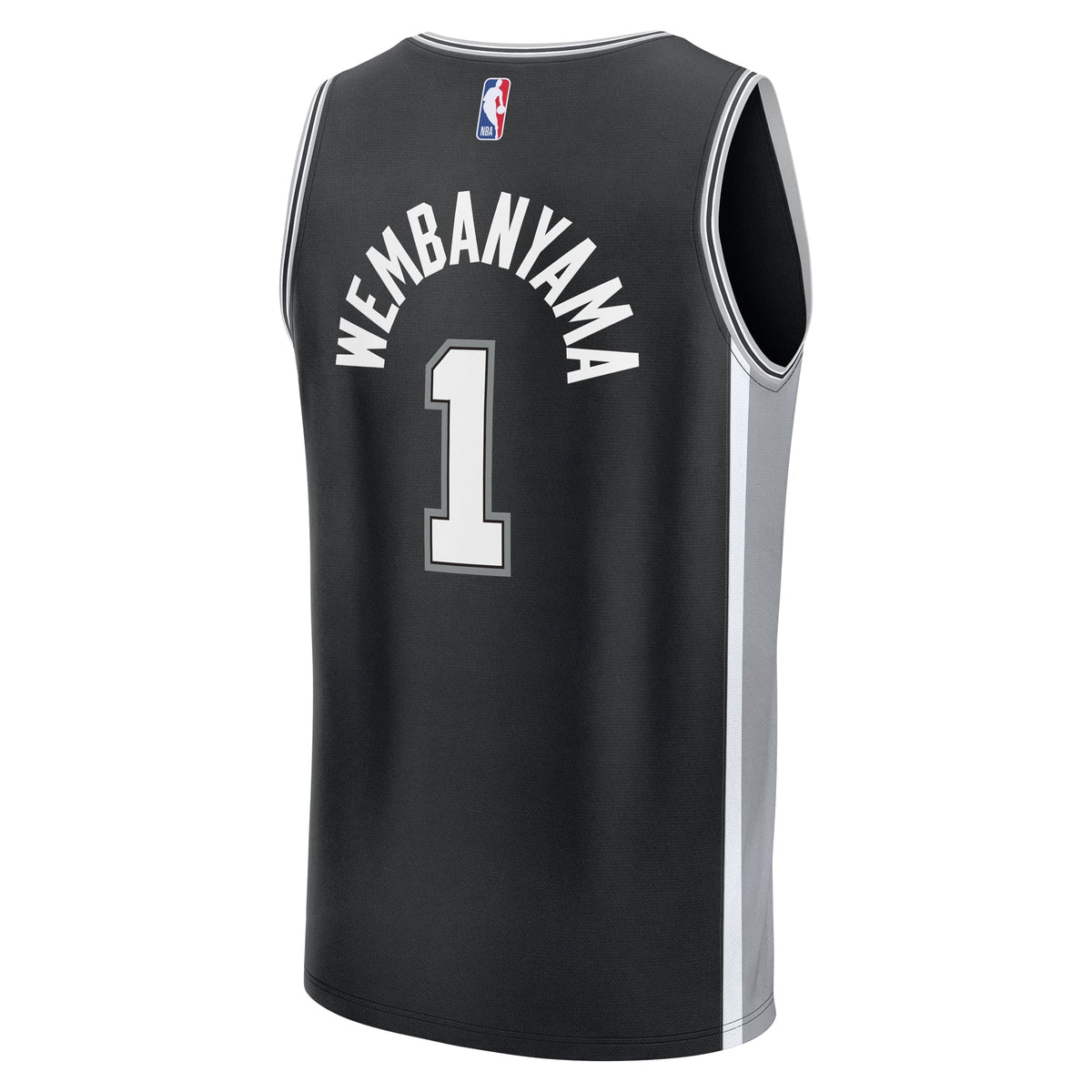 Youth San Antonio Spurs Victor Wembanyama Fanatics Black Fast Break Replica Player Jersey - Icon Edition product image 4,