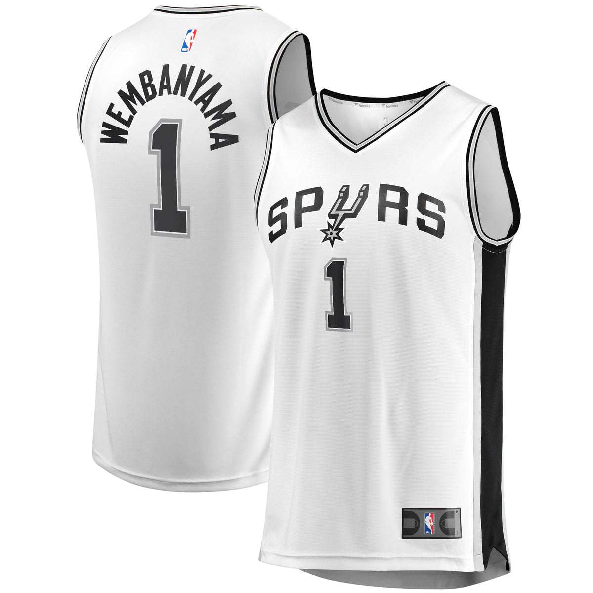 Youth San Antonio Spurs Victor Wembanyama Fanatics White Fast Break Replica Player Jersey - Association Edition product