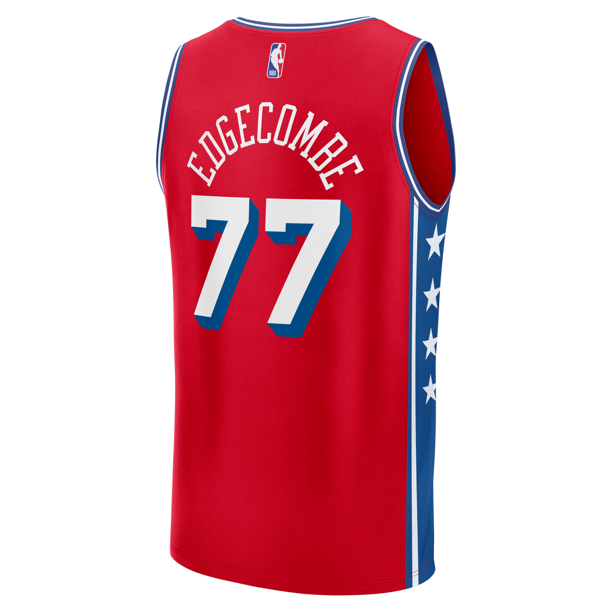 Youth Philadelphia 76ers VJ Edgecombe Fanatics Red Fast Break Replica Jersey - Statement Edition product image 4, provided
