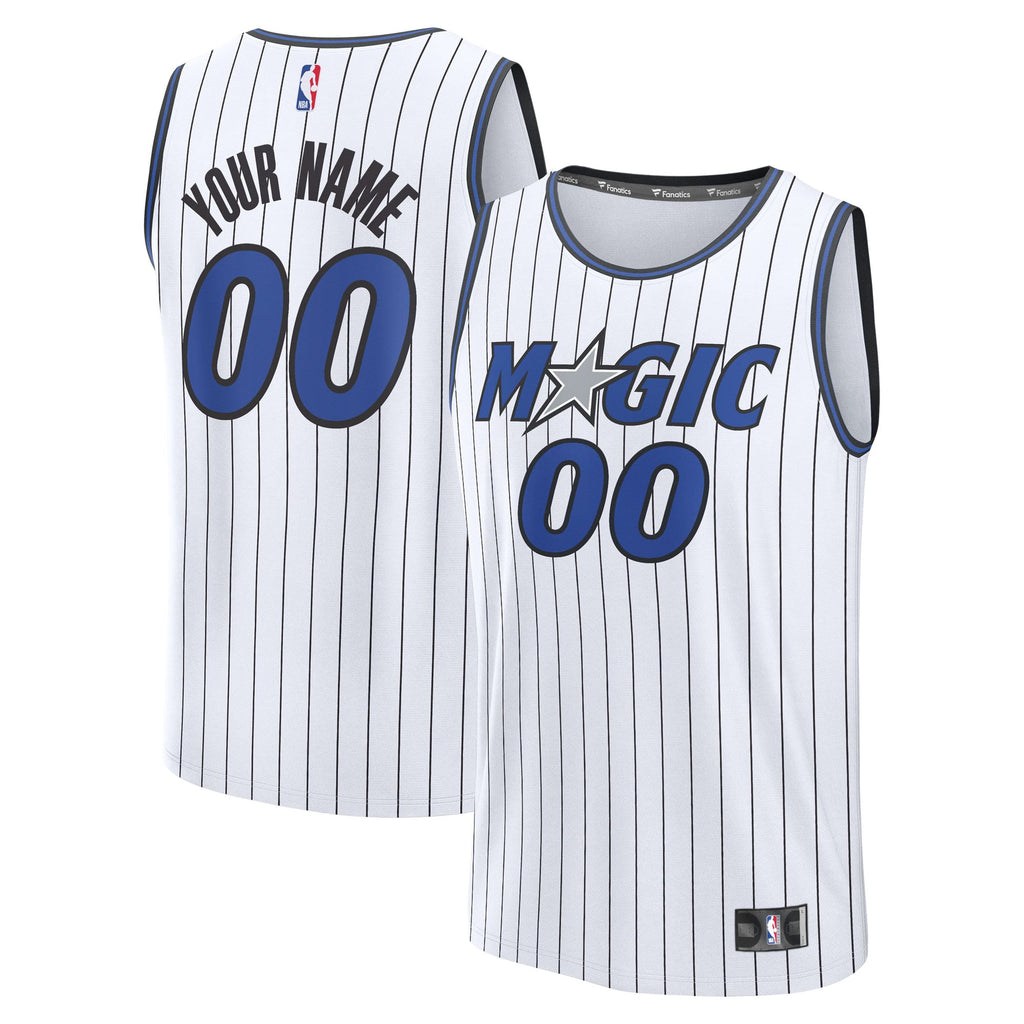 Youth Orlando Magic Fanatics White Fast Break Replica Custom Jersey - Association Edition product image 1, provided for
