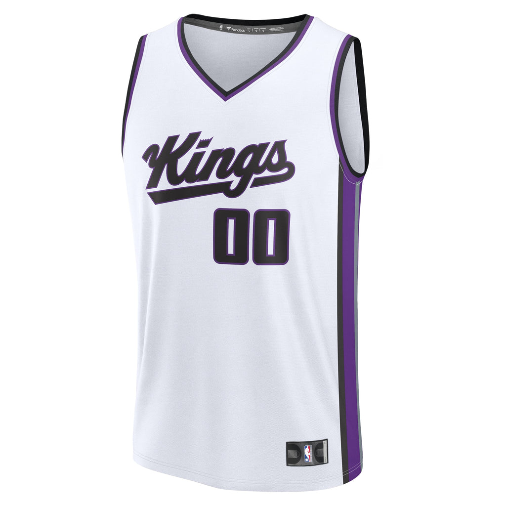 Youth Sacramento Kings Fanatics White Fast Break Custom Replica Jersey - Association Edition product image 3, provided for