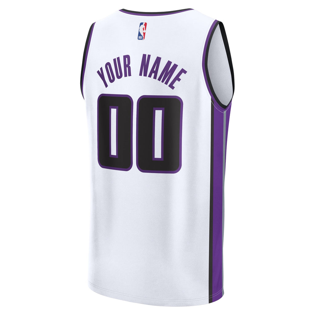 Youth Sacramento Kings Fanatics White Fast Break Custom Replica Jersey - Association Edition product image 4, provided for