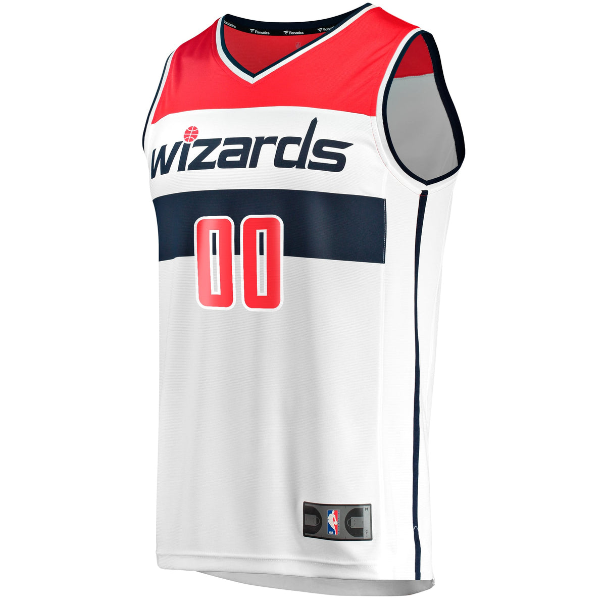Youth Washington Wizards Fanatics White Fast Break Replica Custom Jersey - Association Edition product image 3, provided for