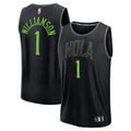 Youth New Orleans Pelicans Zion Williamson Fanatics Black Fast Break Jersey - City Edition product image 1, provided for